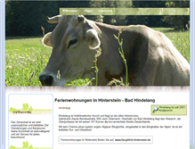 Tablet Screenshot of ferienwohnung-hinterstein.de